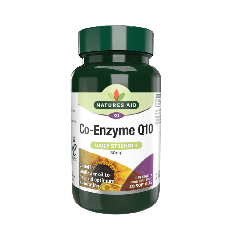 Natures Aid Co Enzyme Q10 30mg 30 Softgels